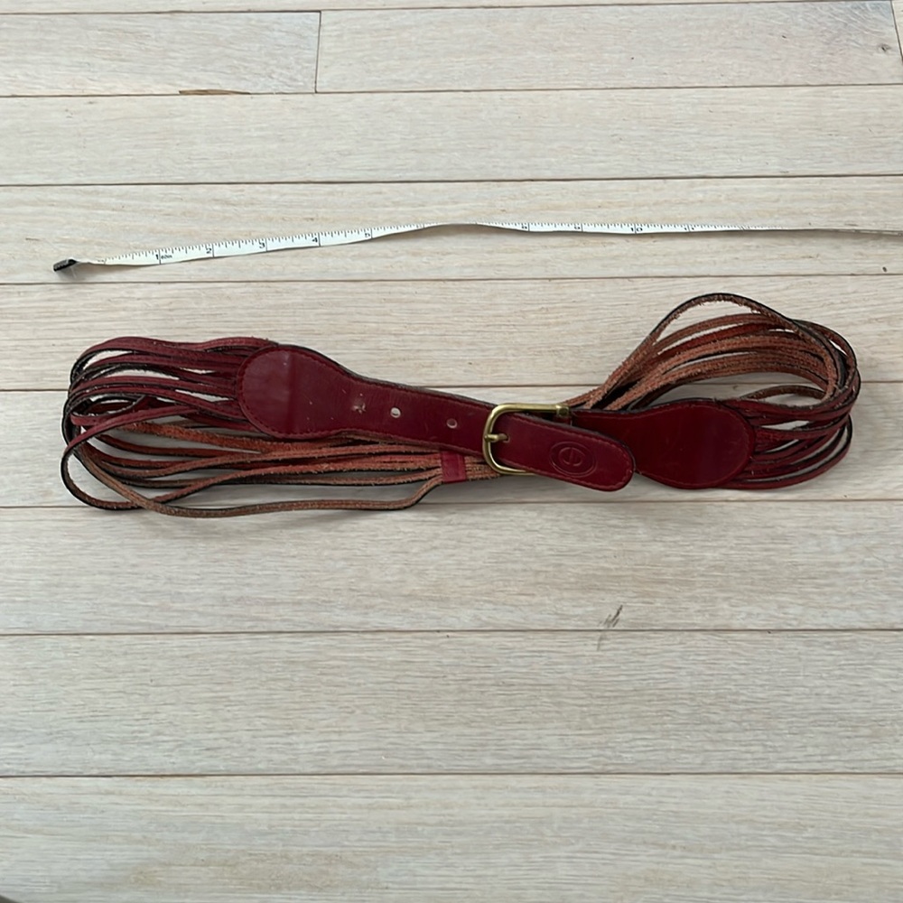 Vintage Christian Dior leather belt s/m